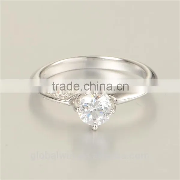 925 Latest Simple Design Ladies Coustume Jewelry Italian Silver Rings photo-5