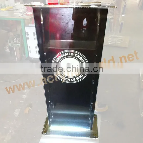 Square Clear Acrylic Podium Stand/rostrum Stand With Led Lights photo-4