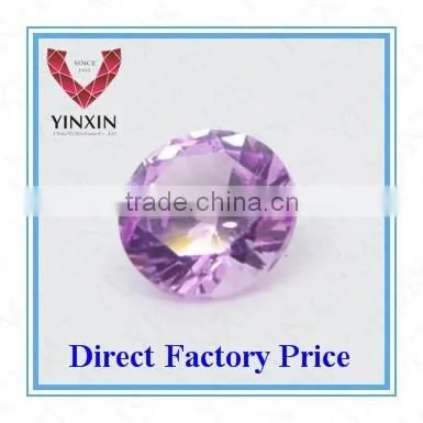 High Quality Synthetic Pink Ruby#1.5 Round Shape 3.25mm Corundum photo-3