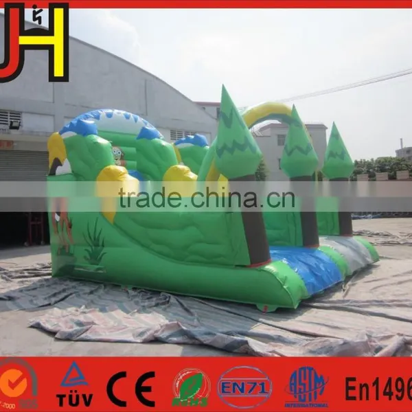Green Forest Jungle Jumper Inflatable Bouncer Slide, Forest Water Slide photo-4