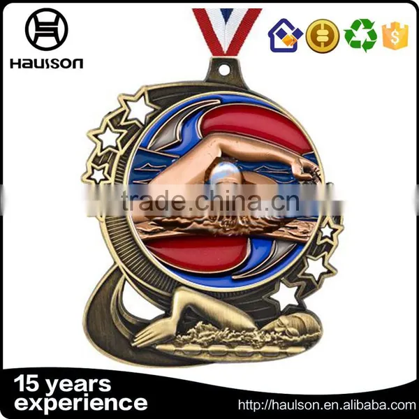 Gold Medal Seller Custom Hollow Out Casting Soft Enamel Usa Flag Insert Zinc Alloy Antique Gold Plated Wrestling Sport Medal Wit photo-6
