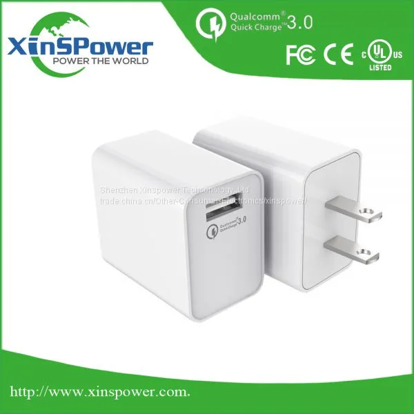 One Port US Plug 5V QC3.0 Wall USB Charger For Cell Phone photo-3