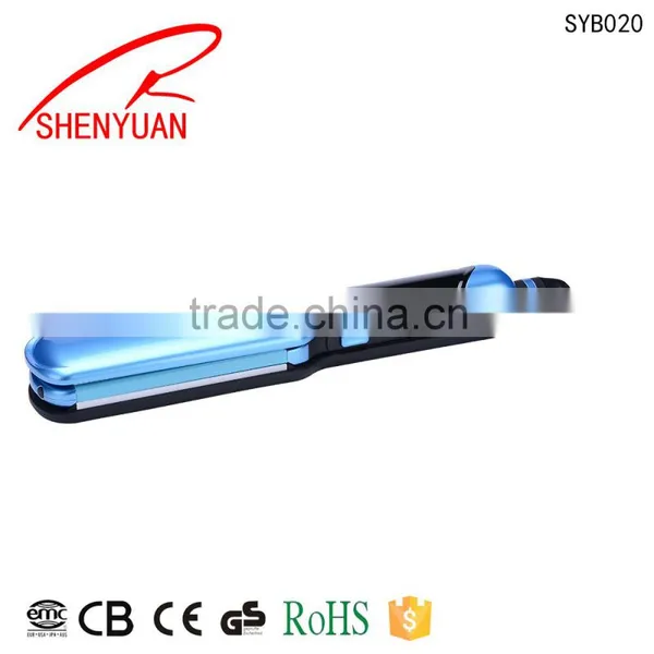 HOT SELL 100% Solid Ceramic Plates Led NEW 2 IN1 Hair Iron and Straightener photo-3