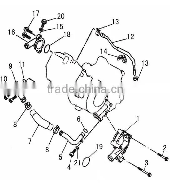 500CC 700CC HISUN ATV/UTV Water Pump Comp photo-4