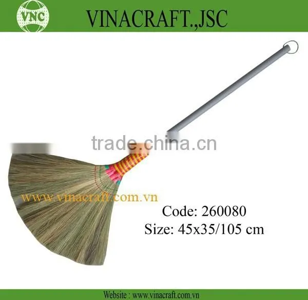 Vietnamese Grass Broom With Colorful Handle photo-6