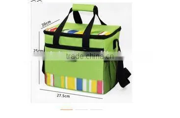 CY153 Lunch Tote Bag Box Cooler Bag, Silver Interior and Long Handles, Picnic Cold Drink Insulation Bag Cooler Bag Freezable photo-3