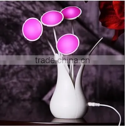 USB Flower Vase Shaped Led Motion Sensor Night Light photo-4