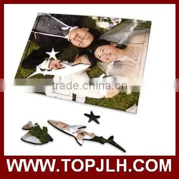 Topjlh 2017 Hot Factory Price Custom Blank MDF Sublimation Puzzle photo-6