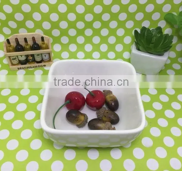 Stocked White Porcelain Square Dish/food Dish/rice Dish/salad Bowl photo-4
