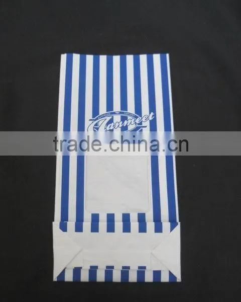 Stand up Window Kraft Paper Popcorn Bag photo-2