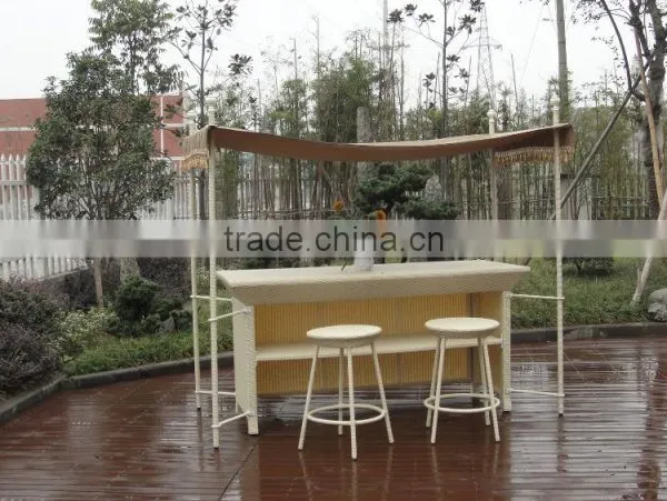 Rattam Patio Bar Furniture With Canopy For Sale photo-6