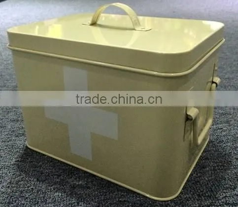 Pill Box(White Cross and 2 Tiers),MSO-162 photo-2