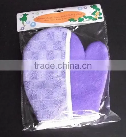 Hot Selling Natural Loofah Bath Gloves for Bath Spa and Shower photo-6