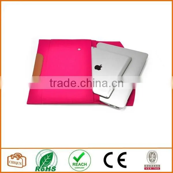 Chiqun Dongguan Felt Laptop Sleeve Bag Case Cover Pink photo-3