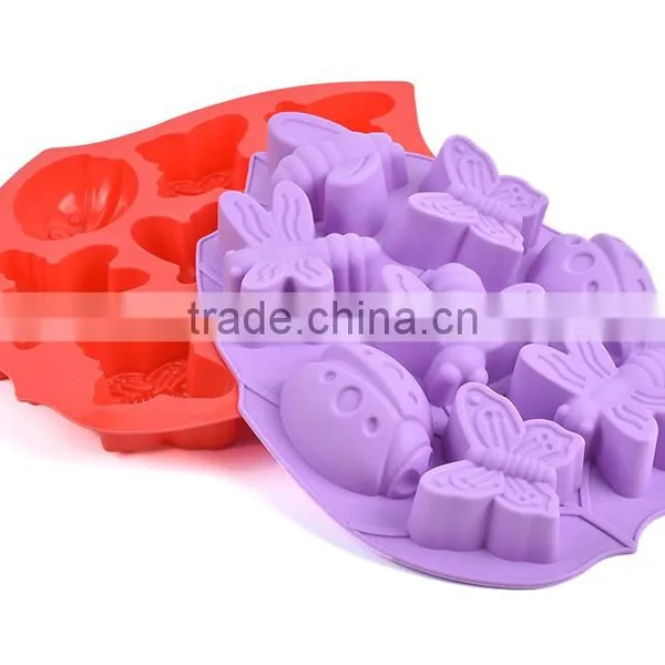 11022 Butterfly Bee Shape Silicone Chocolate Cake Molds Offered by Zibo Nicole Manufacture photo-2