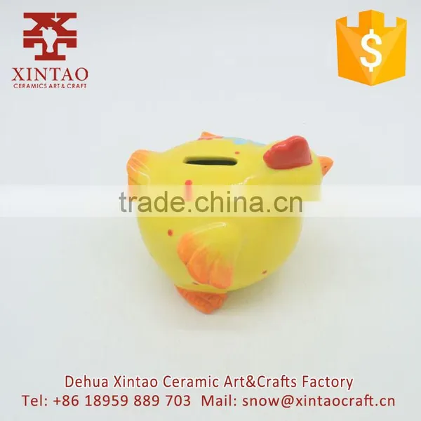 Wholesale Yellow Ceramic Chicken Bowl for Jewelry Hold/coin Boxes photo-4