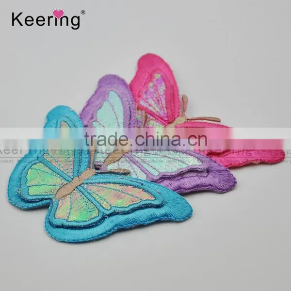 Factory Direct Wholesale Pretty Butterfly Embroidery Patch WEF-742 photo-5
