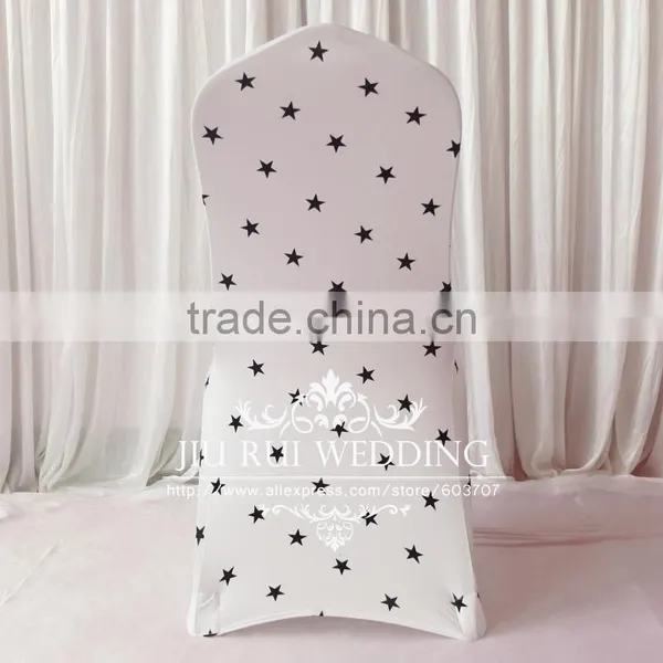 Star Printed 210 GSM Spandex Lycra Chair Cover Banquet Chair Cover photo-3