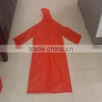 Waterproof Portable Kids PVC Raincoat/rain Poncho With Hood and Print photo-4