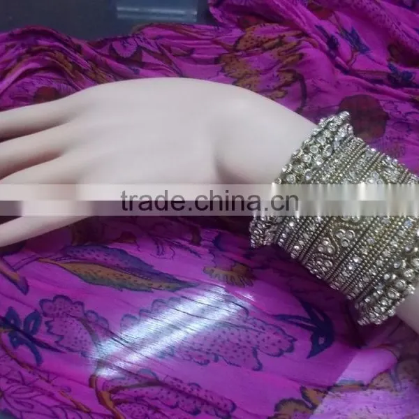 Wholesale Faux Pearl and Gold Bangle Set,Bridal Beaded Bangles Bracelet,Fashion Bangle Sets photo-5