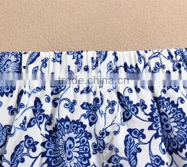Fashion Girls Set 2015 Summer Wholesale Newest Mom and Bab 100% Cotton Baby Shorts photo-3