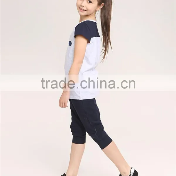 2016 Fashion Dress Leisure Short Sleeves t Shirt Children's Suit of Clithes for Little Girls photo-6
