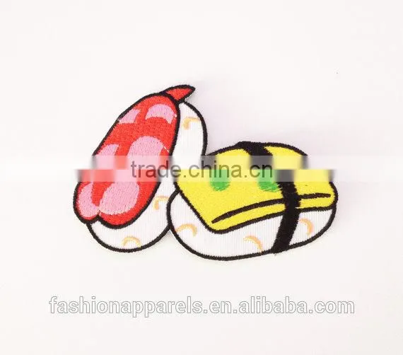 Custom High Quality Embroidered Creative Food Patch for Clothes Embroidery Patch Made in China Choose Size/color photo-2