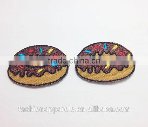 Custom High Quality Embroidered Creative Food Patch for Clothes Embroidery Patch Made in China Choose Size/color photo-3