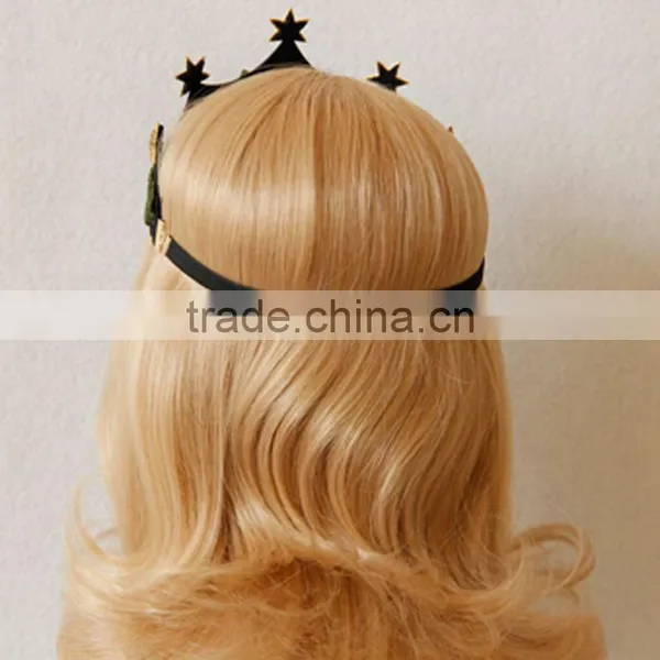 Girl Festival Accessory Hair Jewelry,leaf Crown Party Hair Band,bride Star Accessories Hair Jewelry Hoop photo-4