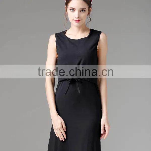 Emotion Moms Summer OEM Service Europe Long Breastfeeding Maxi Dress Maternity Evening Dresses photo-5