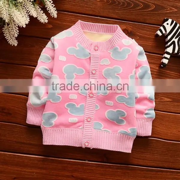 Zm40654b Baby Kids New Design 3D Embossed Warm Coat Children Soft Cardigan photo-4