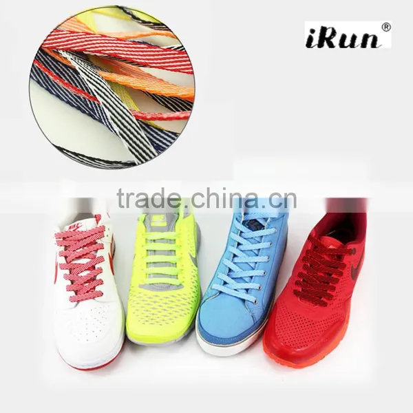 Custom Shoelaces With High Quality Polyester~Twill Pattern Flat Shoelaces For Basketball Shoes~Custom Colors Laces~Accept Custom photo-2