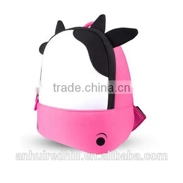 R1912H Children School Bags Waterproof 3D Cow Cartoon Animal Backpack Girls Kids Backpacks Kindergarten School Bag photo-2