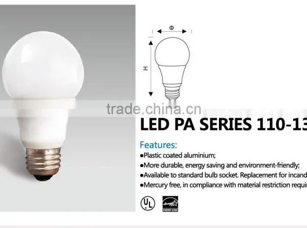 Popular 5W 300 Degree Lighting E26/E27 Bulb/good Quality Led Light PA Series 110-130V