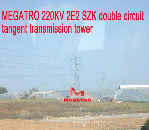 MEGATRO 220KV 2E2 SZK Double Circuit Tangent Transmission Tower photo-2