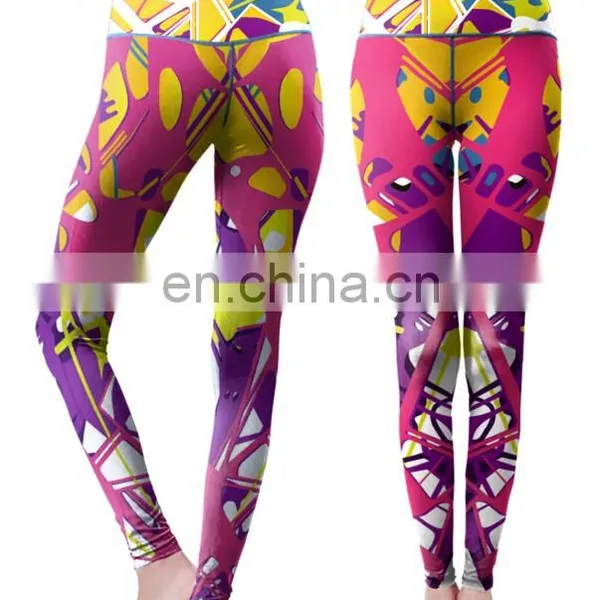 Colorful Leggings Adult Compression Tights for Women Fitness photo-6