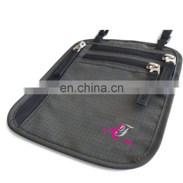 Rfid Nylon Stash Hidden Security Neck Wallet photo-2