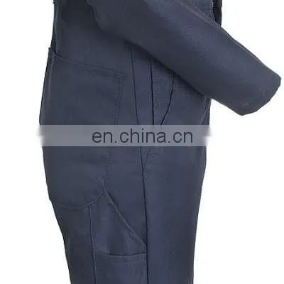 Custom Work Uniform Dark Blue Cotton Coverall for Men/ Protective Safety Working Coverall For Work Wear/l photo-3