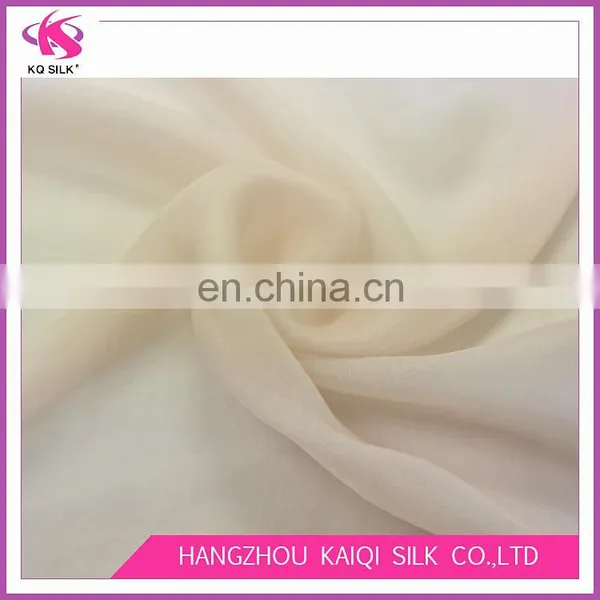 Hot Sale Silk for Wedding Dress Solid Color Fabrics Chiffon Light Incarnadine Plain Dyed Fabrics Textiles Silk photo-2