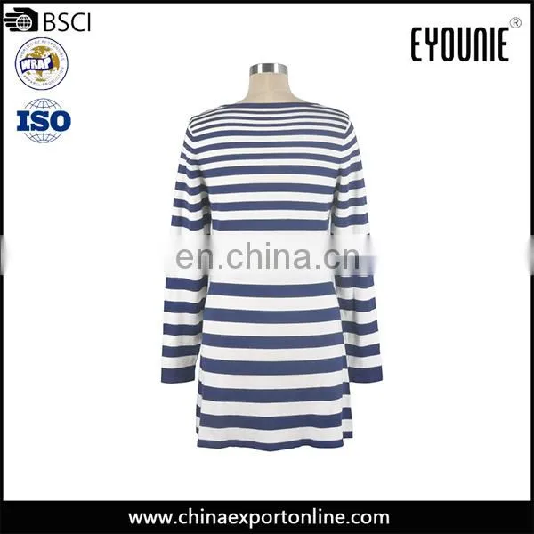 Latest Design Ladies Fashion Spring Knitting Machine Price Striped Women Sweater photo-6