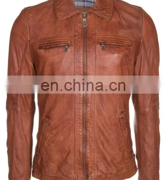 Leather Jacket in Soft Lamb Nappa