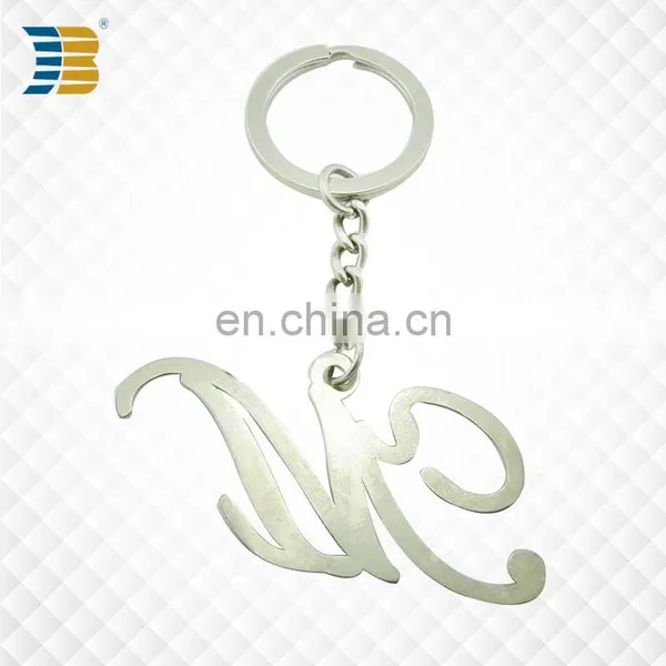 3D Letter Shape Custom Made Metal Keychain photo-3