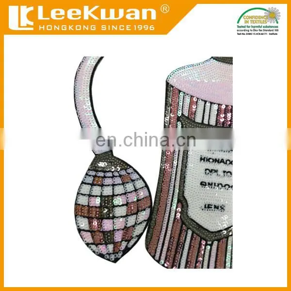 Custom Design Colorful Sequin Embroidery Patch With Laser-cut Border photo-3
