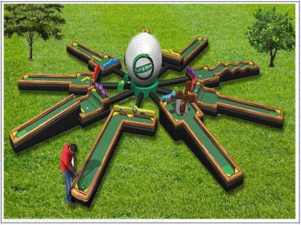 Giant Commercial Inflatable Mini Golf Inflatable Putt Putt for Sale