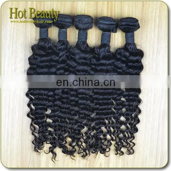 No Synthetic Malaysian Human Hair Bundles Deep Curly Made In China photo-5