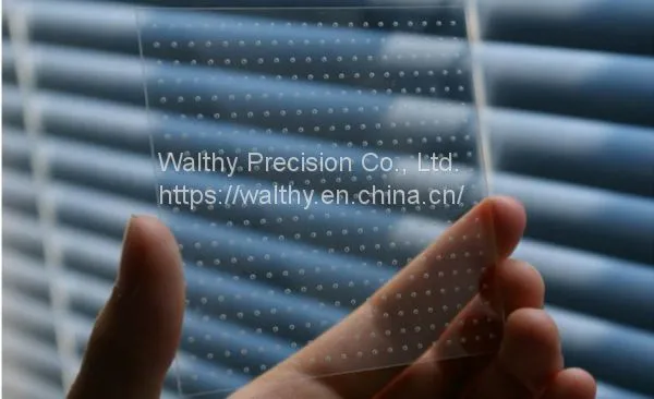 Glass/quartz/sapphire Parts, Substrate, via and Blind Holes Drilling, no Chipping Cut photo-3