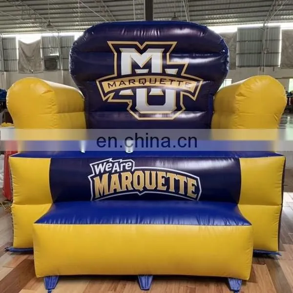 Wholesale PVC Tarpaulin Advertising Big Inflatable Chair With Customized Sponsor Logo Printing photo-2