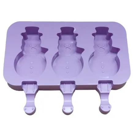 New Silicone Ice Cream Mold Popsicle Molds Ice Cube Tray DIY Homemade Cartoon Ice Cream Popsicle Ice Pop Maker Mould With Stick photo-4