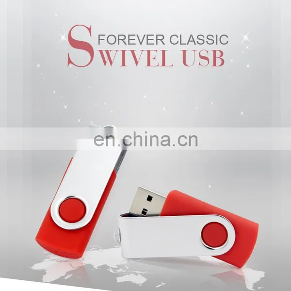 2019 Hot Swivel Pen Drive USB 2.0 Custom Logo 16GB Usb Flash Drive, Usb Stick Housing for Coopration Gift photo-2