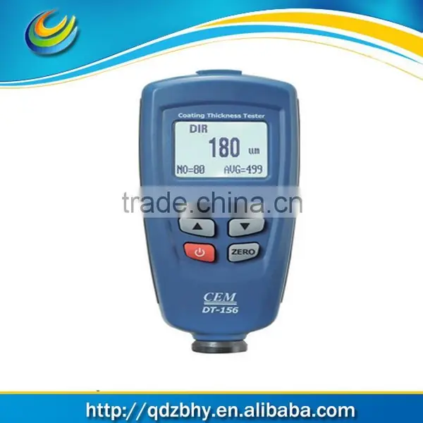 DT-156 Paint Gauge Auto F/NF Probe 1250 Micrometer V-groove Coating Thickness Meter